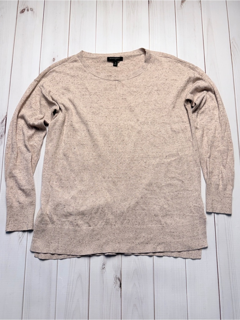 Banana Republic Beige Crewneck Sweater